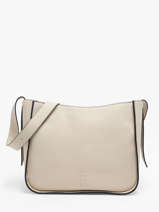 Sac Port� �paule M Foudre Cuir Etrier Beige foudre EFOD087M