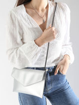 Large Leather Paddock Clutch Bag Etrier Blue paddock EPAD075L-vue-porte