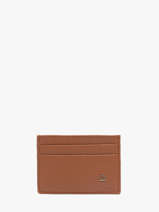 Card Holder Leather Madras Etrier Brown madras EMAD011