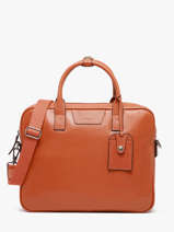 Porte-documents Flandres 1 Compartiment Cuir Etrier Orange flandres EFLA8251