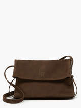 Crossbody Bag Cavalier Nubuck Leather Etrier Brown cavalier nubuck ECAN135M