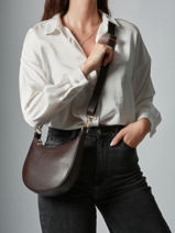 Sac Bandouli�re S Tradition Cuir Etrier Marron tradition ETRA102S-vue-porte