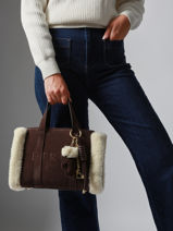 Mini Cabas Alpin Cuir Etrier Marron alpin EALP140S-vue-porte