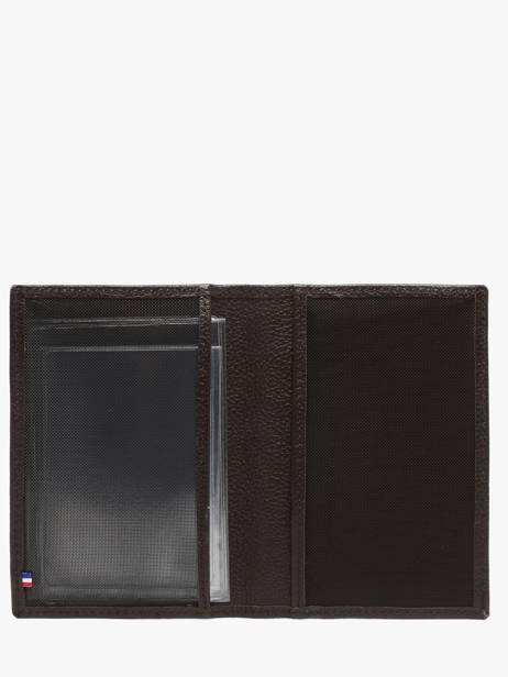 Leather Document Holder Madras Etrier Brown madras EMAD429 other view 1