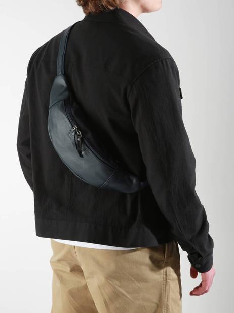 Leather Flandres Belt Bag Etrier Blue flandres EFLA735M other view 1