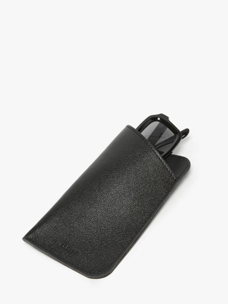 Sunglass Case Etincelle Irisée Leather Etrier Black etincelle irisee EETI5017 other view 1